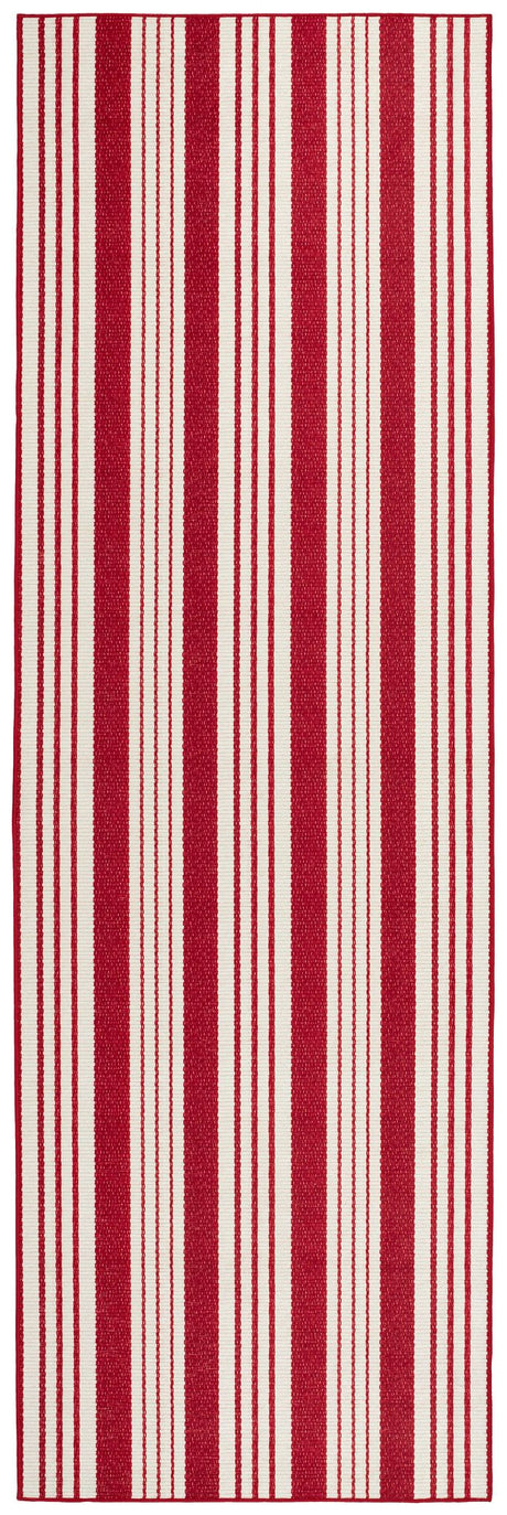 Abby Ticking Machine Washable Rug