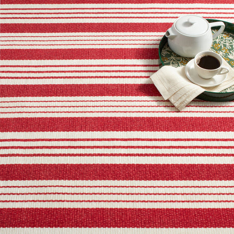Abby Ticking Machine Washable Rug
