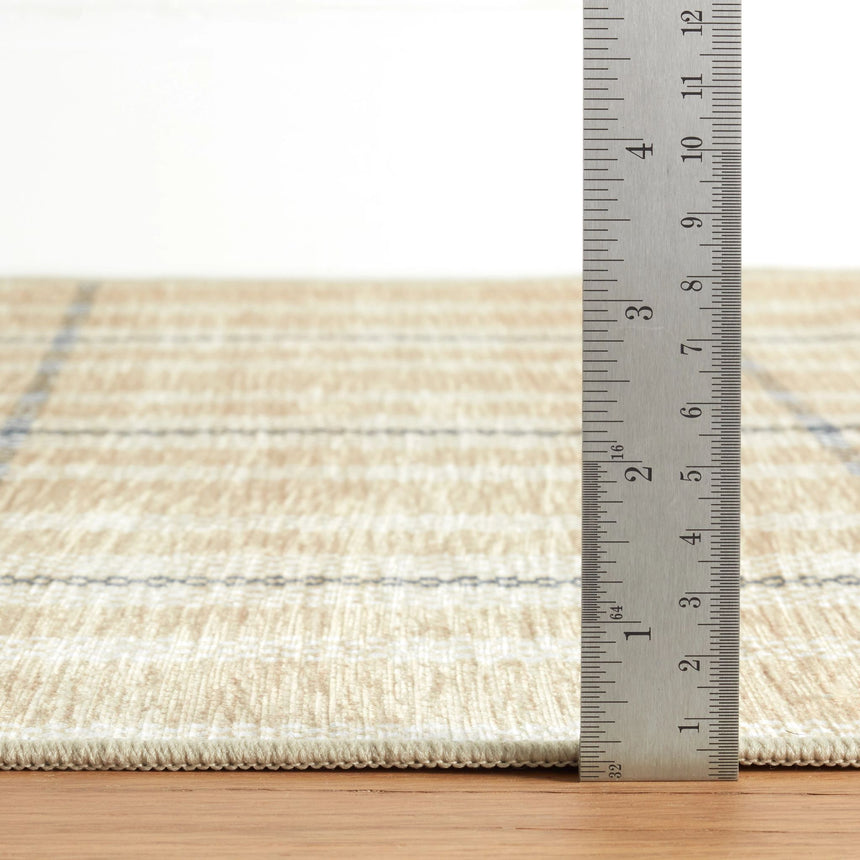 Hallie Plaid Machine Washable Rug