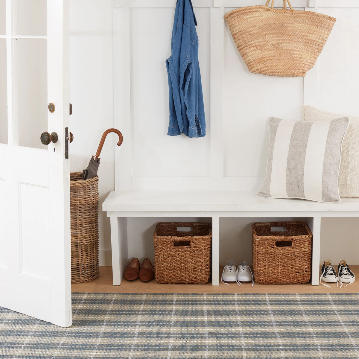 Lakeville Plaid Handwoven Indoor/Outdoor Rug