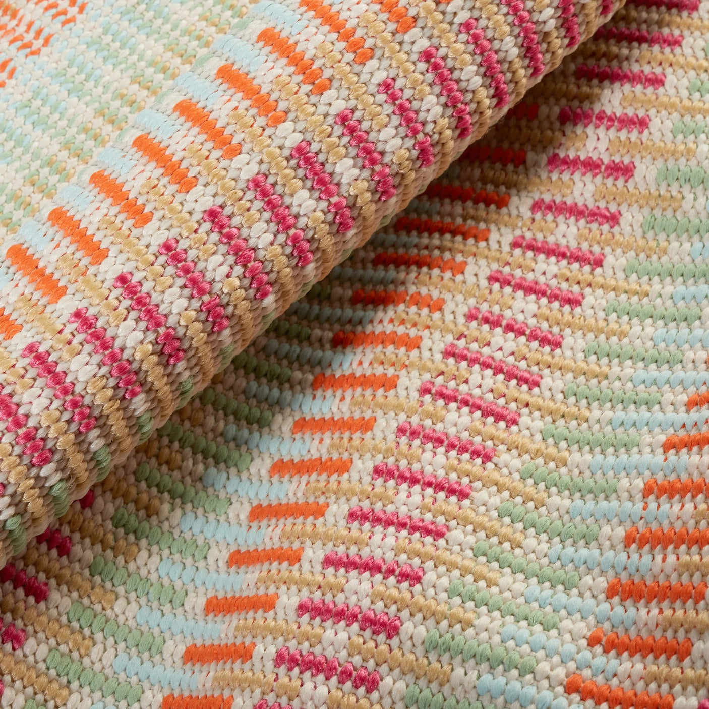 Candy Stripe Handwoven Indoor/Outdoor Rug