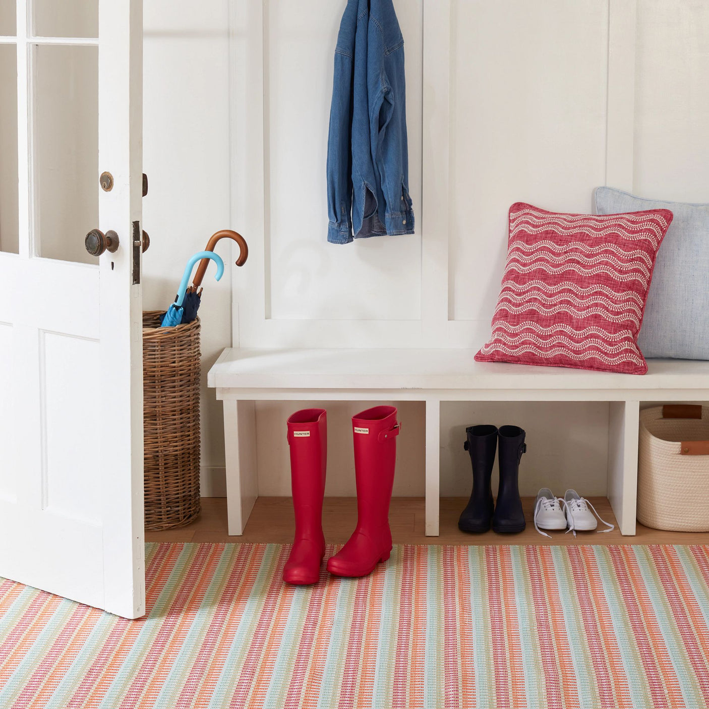 Candy Stripe Handwoven Indoor/Outdoor Rug