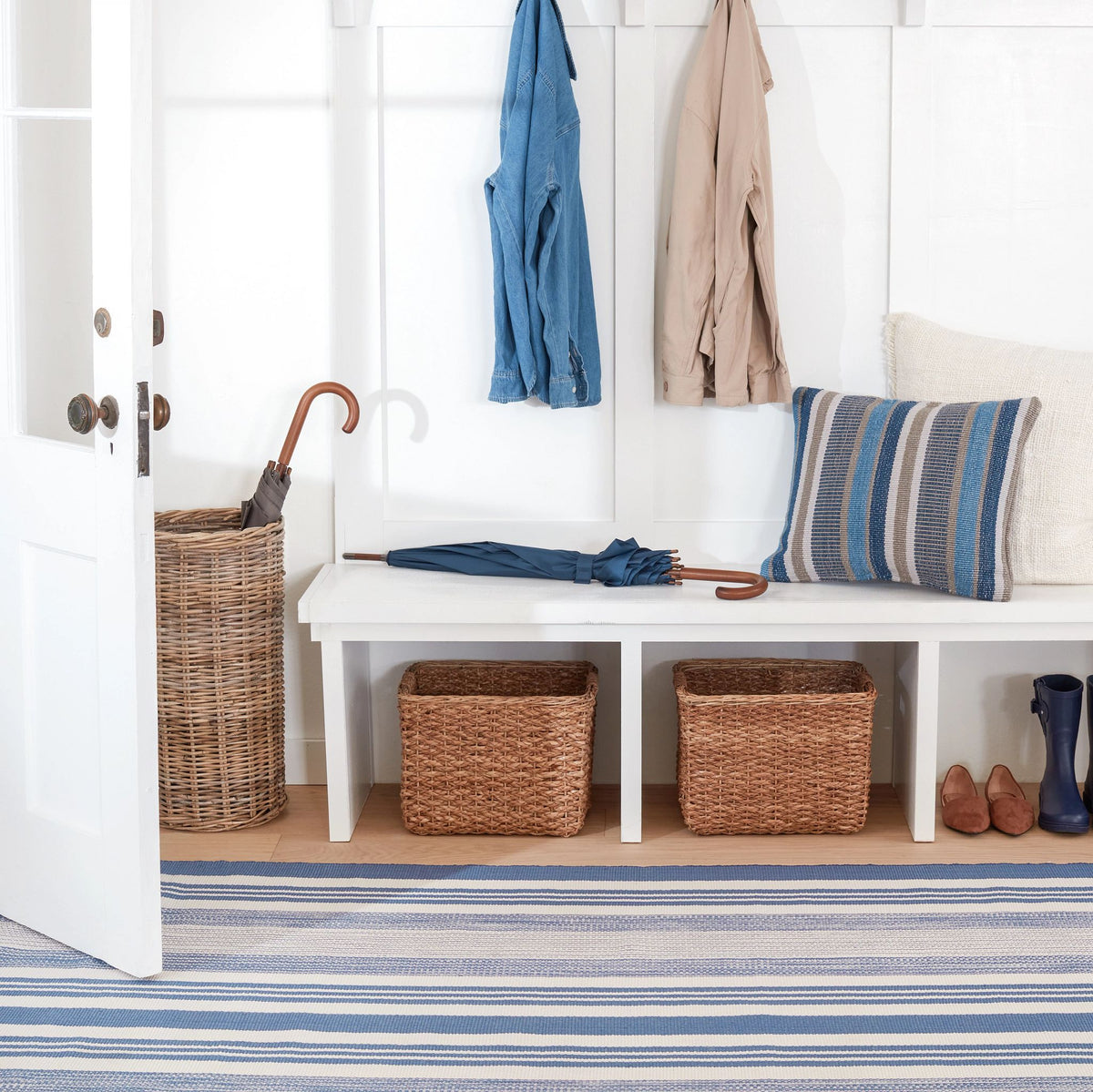 Quincy Stripe Handwoven Indoor/Outdoor Rug