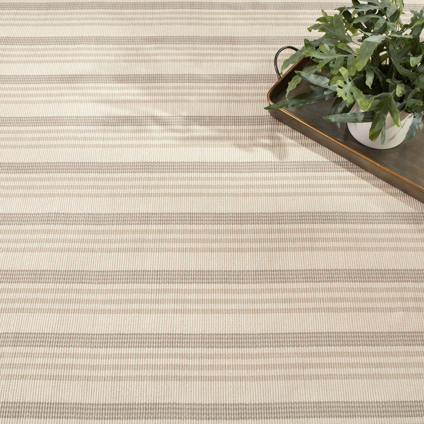 Putney Stripe Handwoven Cotton Rug