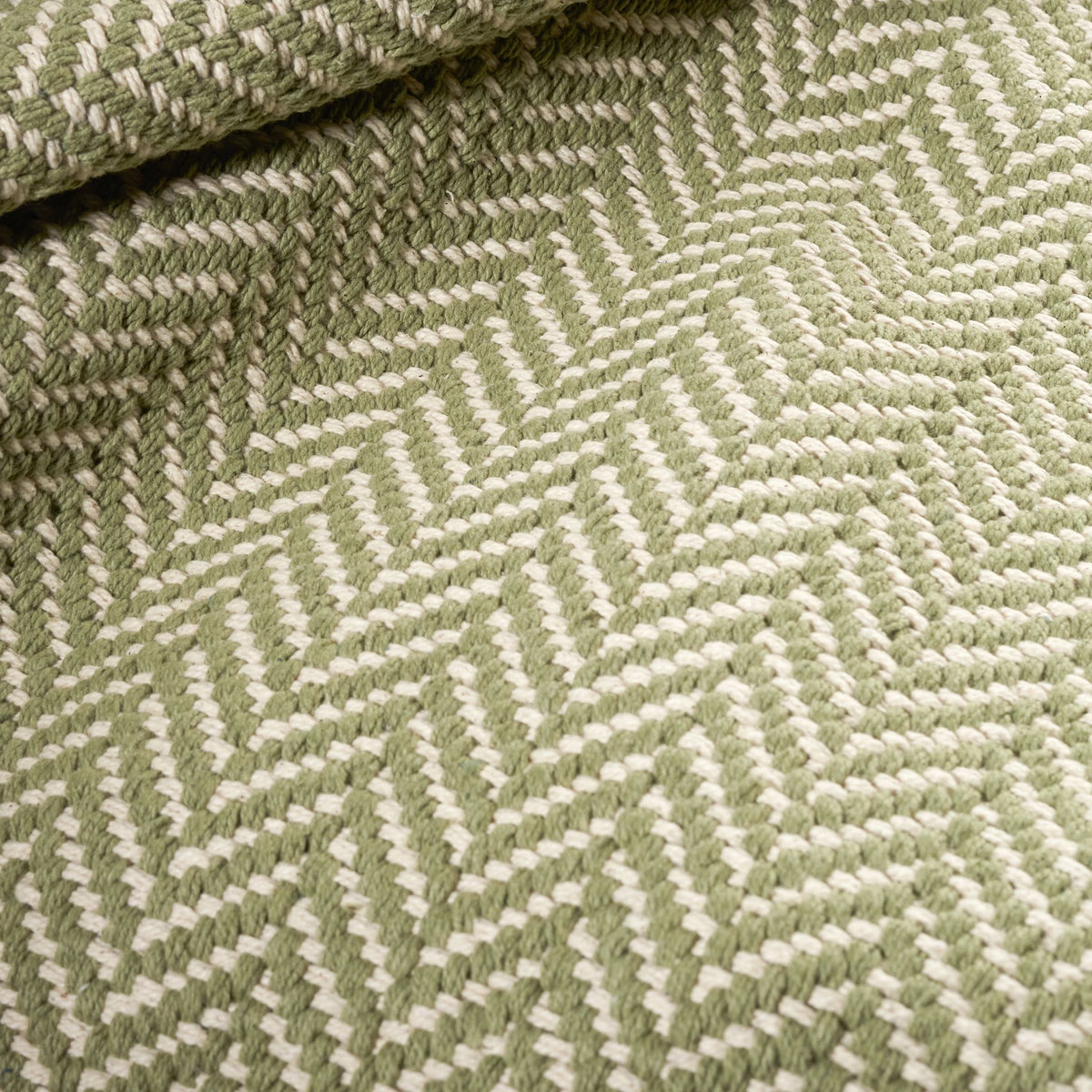 Herringbone Handwoven Cotton Rug