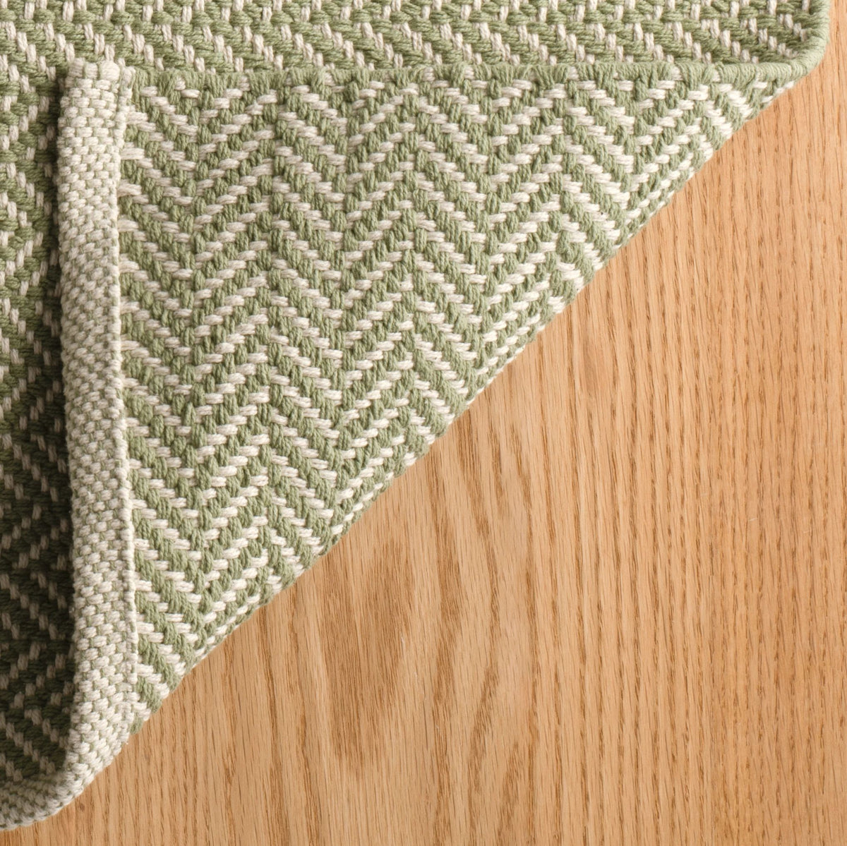Herringbone Handwoven Cotton Rug