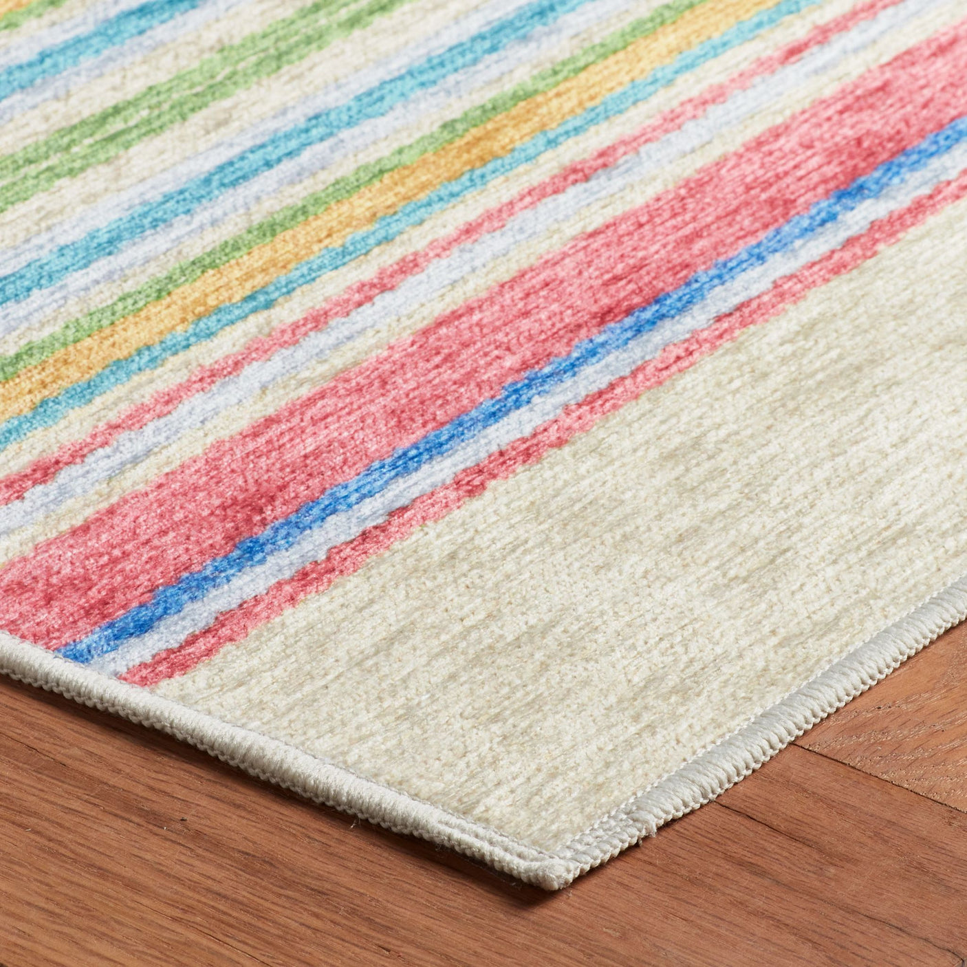 Cady Stripe Machine Washable Rug