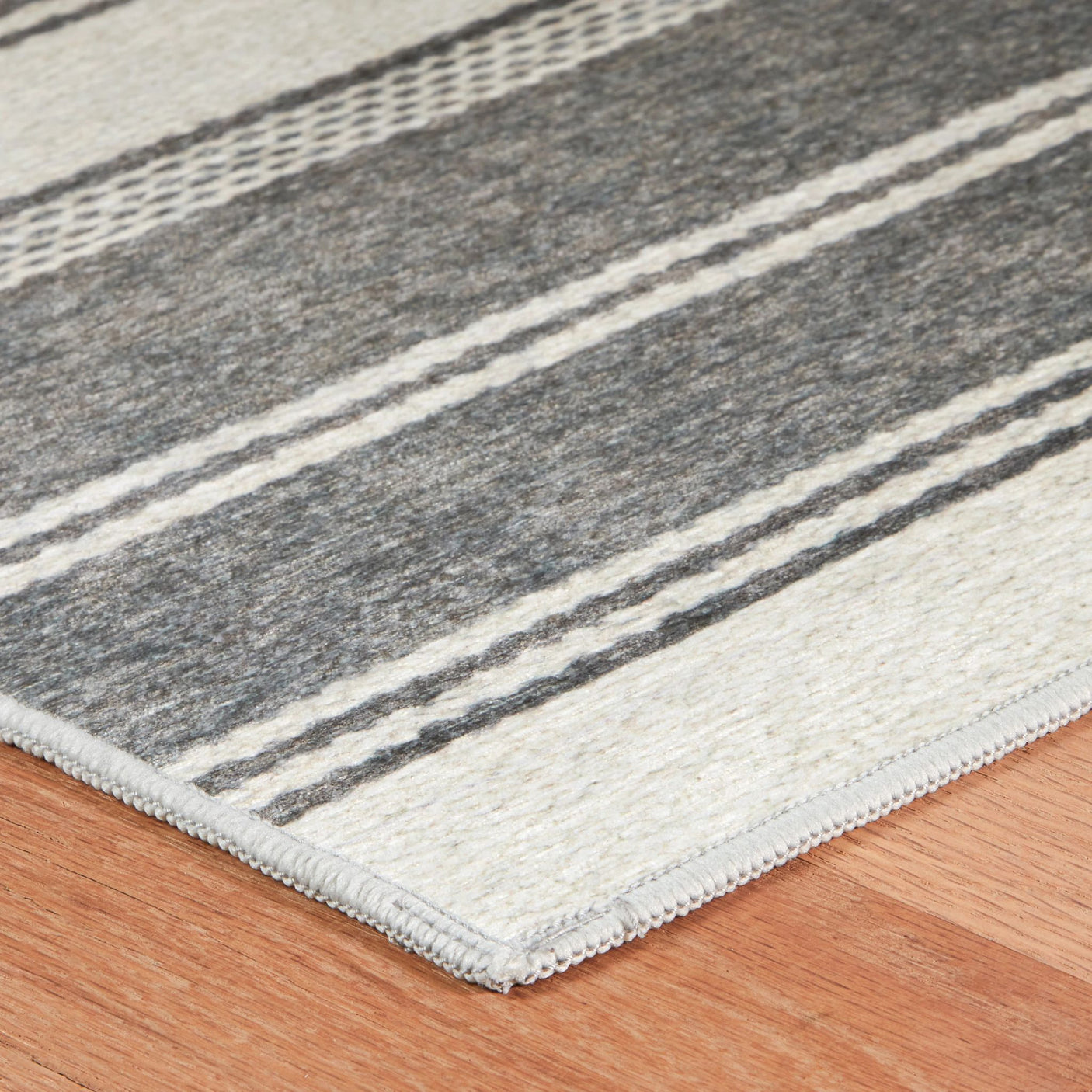 Bowman Stripe Machine Washable Rug