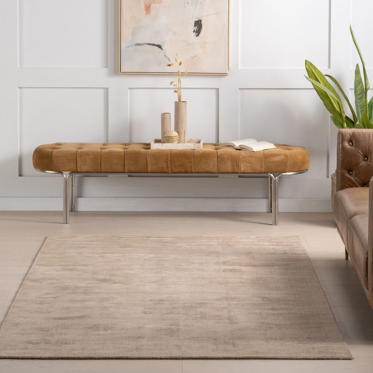 Alva Hand Loom Knotted Viscose Rug