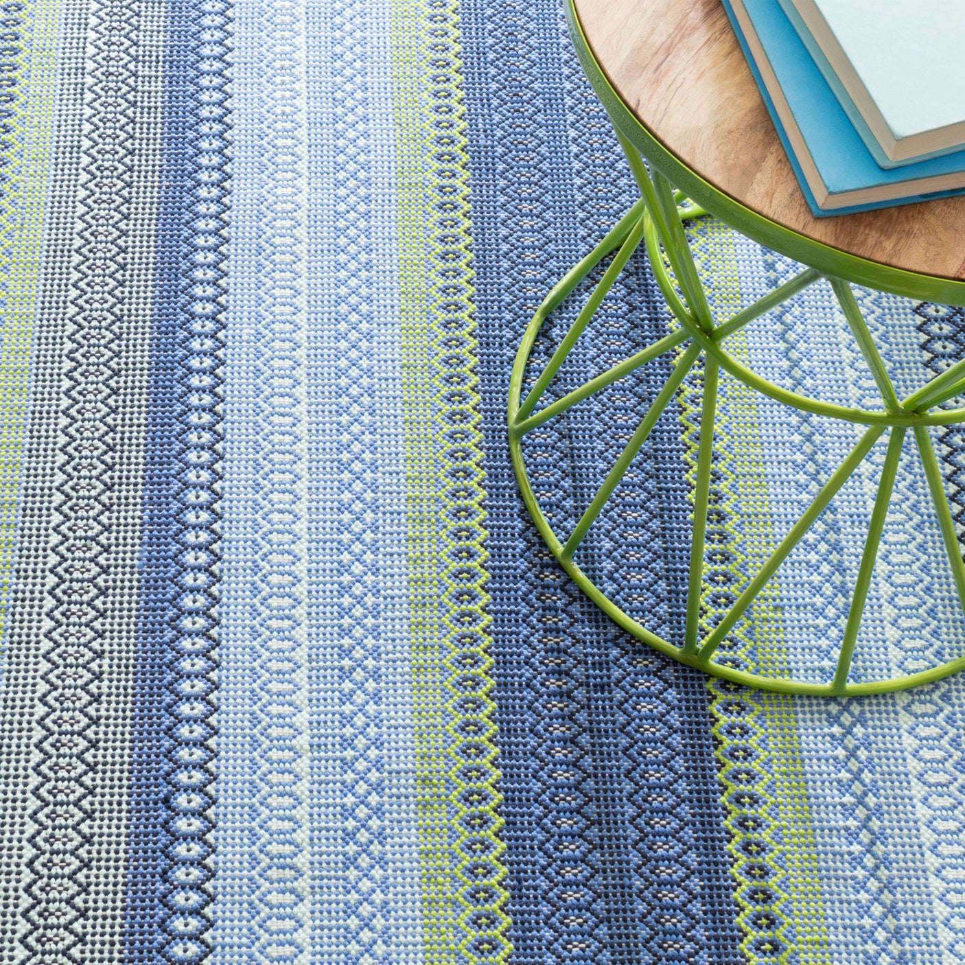 Fiesta Stripe Handwoven Indoor/Outdoor Rug