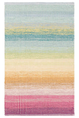 Watercolor Horizon Handwoven Cotton Rug
