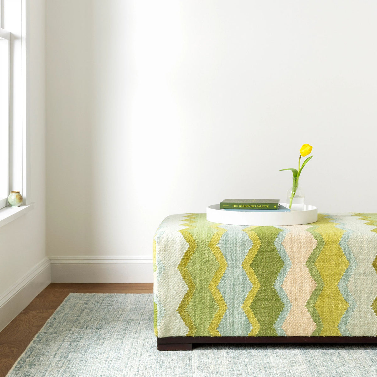 Quartz Handwoven Viscose/Cotton Rug