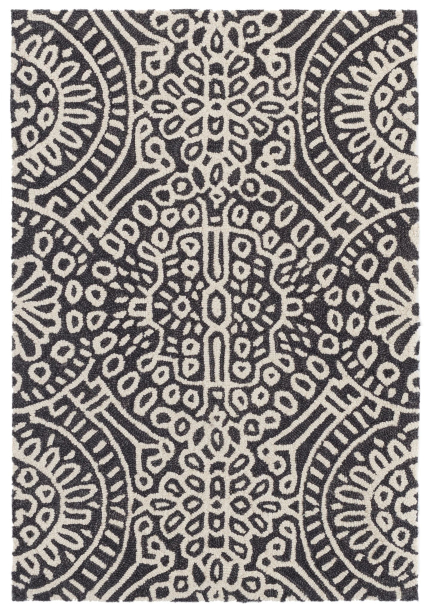 Temple Hand Micro Hooked Wool Rug
