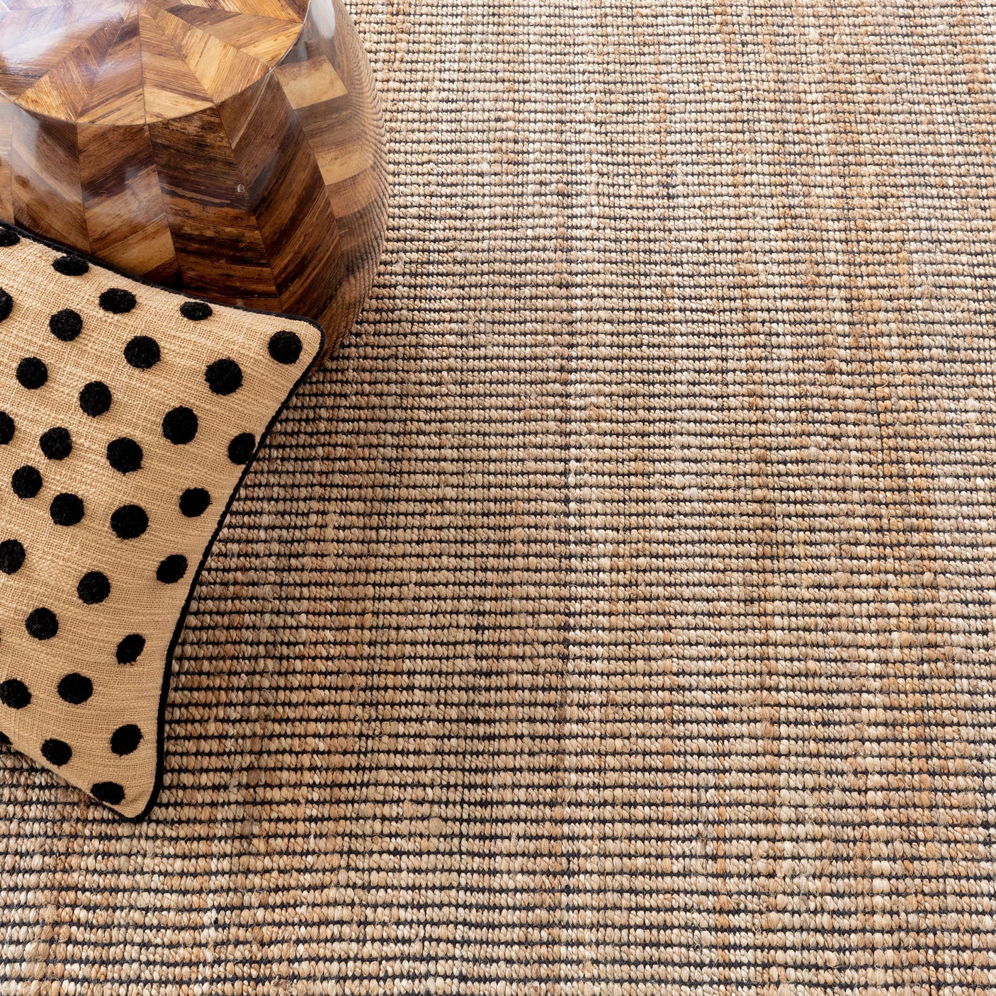 Gridwork Handwoven Jute Rug