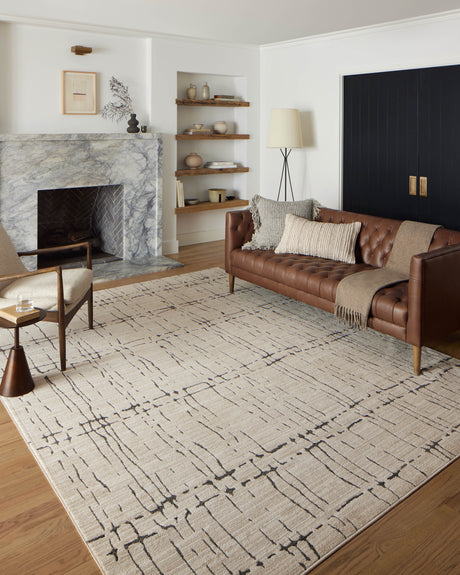 Darby Rug 06 | Sand / Dk. Grey