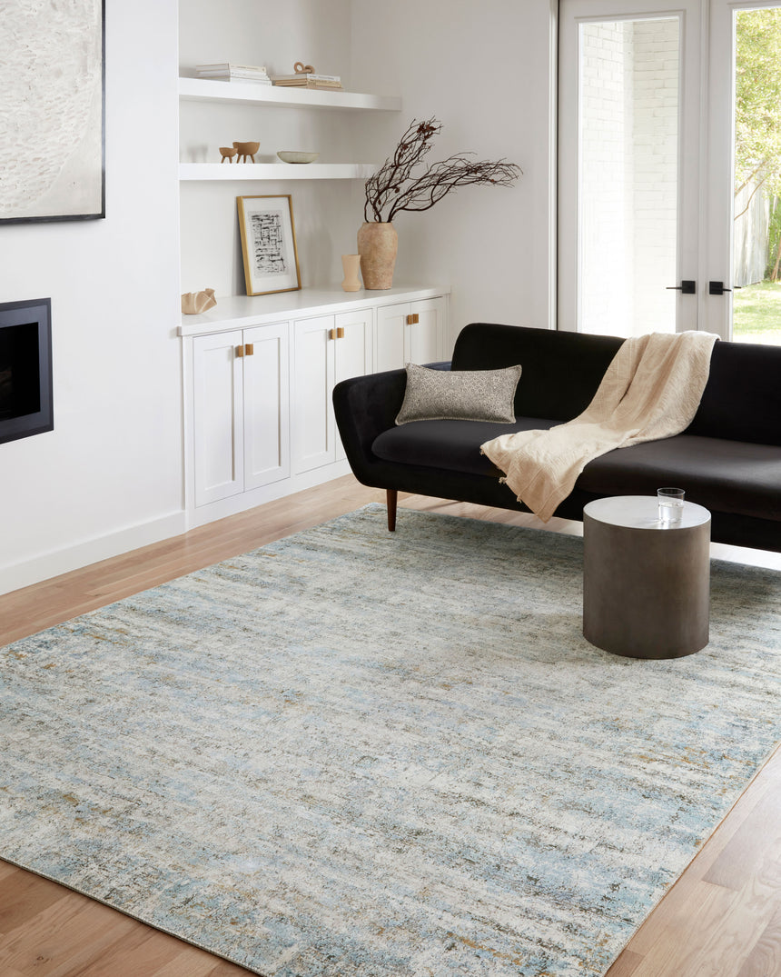 Drift Rug 03 | Ivory / Sky