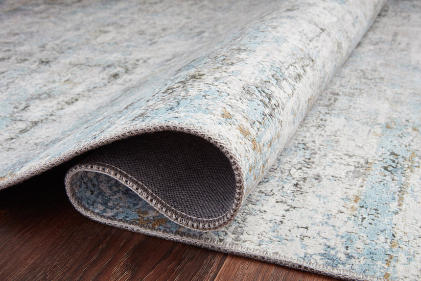 Drift Rug 03 | Ivory / Sky