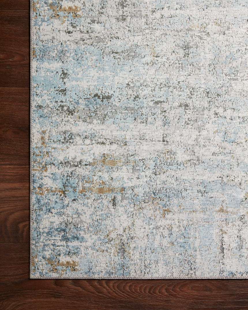 Drift Rug 03 | Ivory / Sky