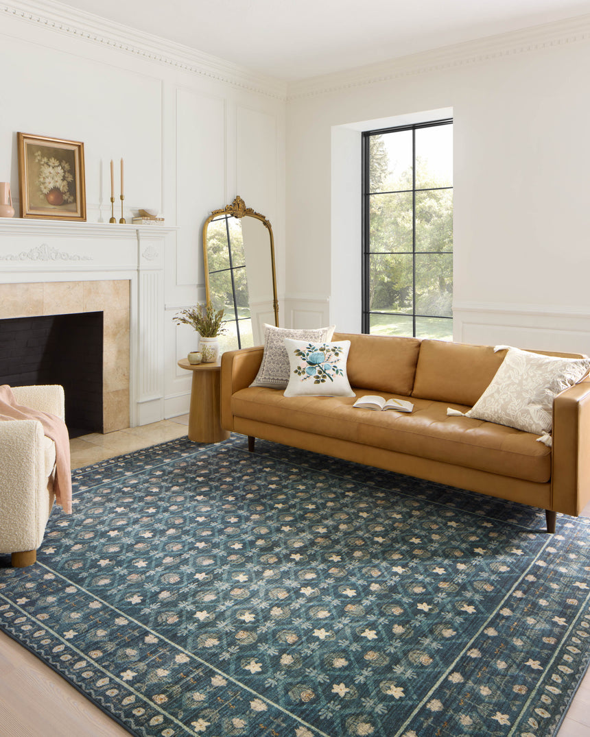 Eden Rug 03 | Lattice Indigo
