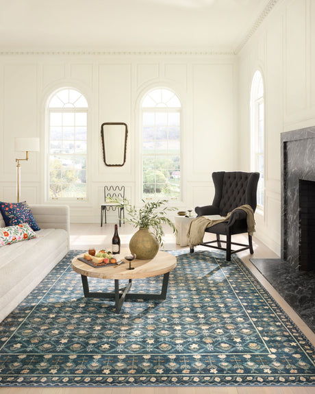 Eden Rug 03 | Lattice Indigo