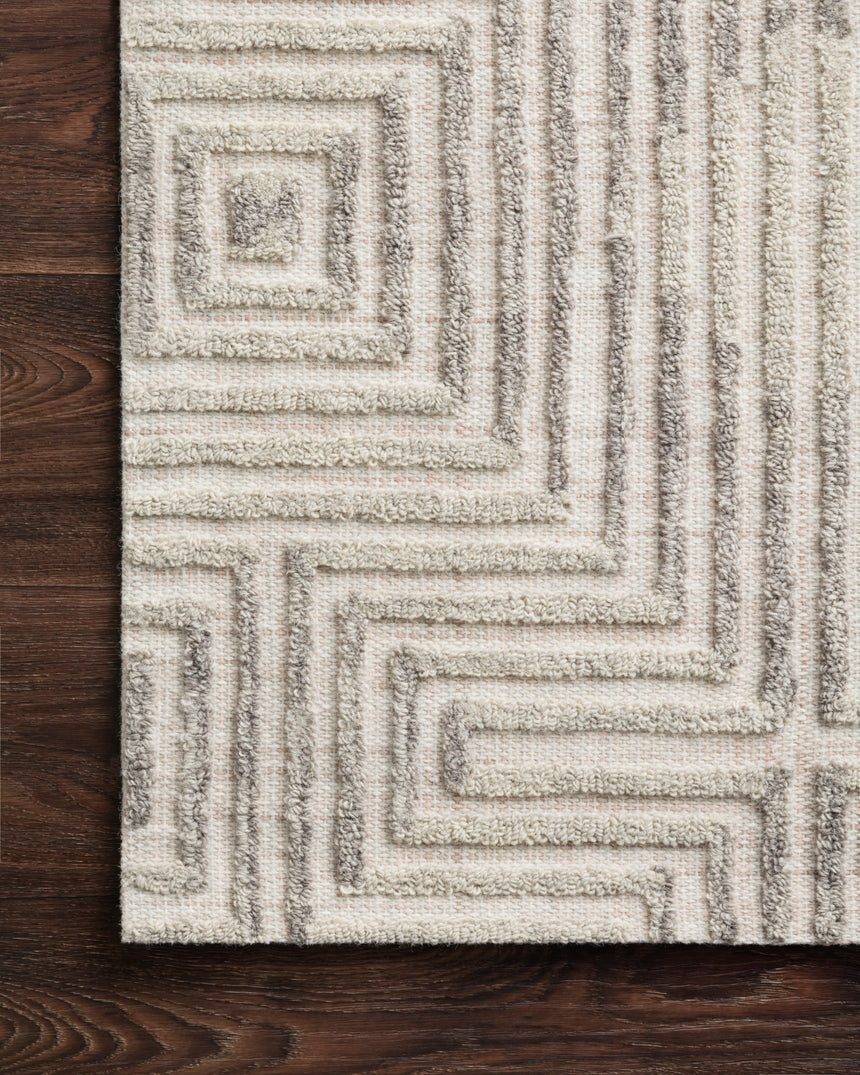 Ehren Rug 02 | Grey / Silver