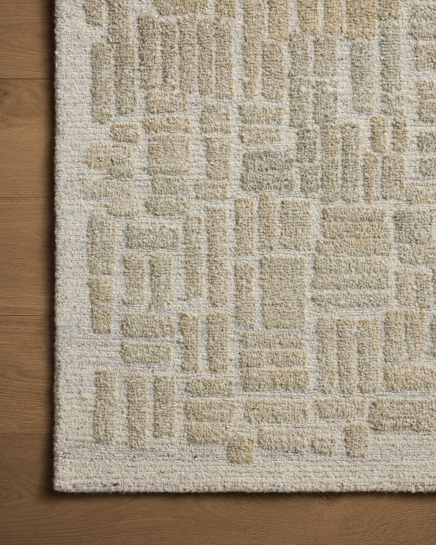 Elias Rug 01 | Pebble / Sage