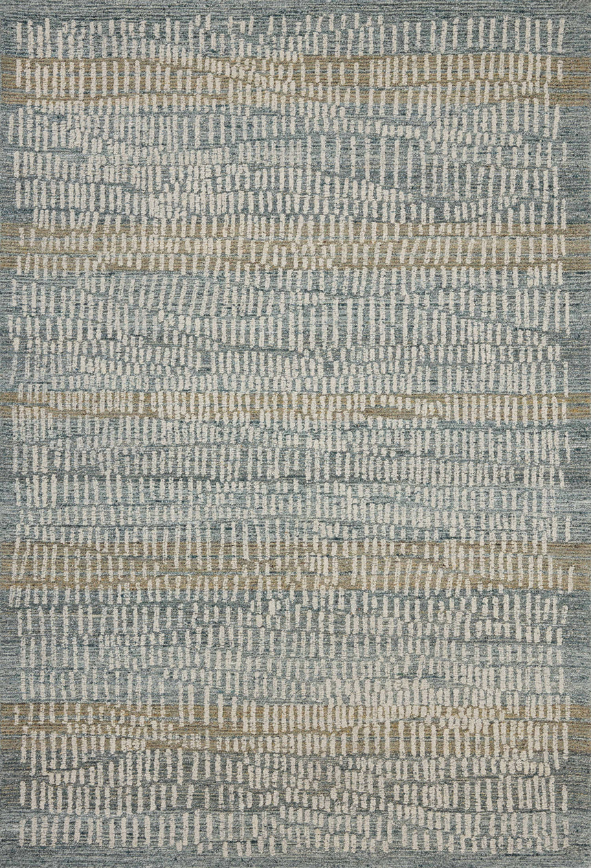 Elias Rug 02 | Ocean / Oatmeal