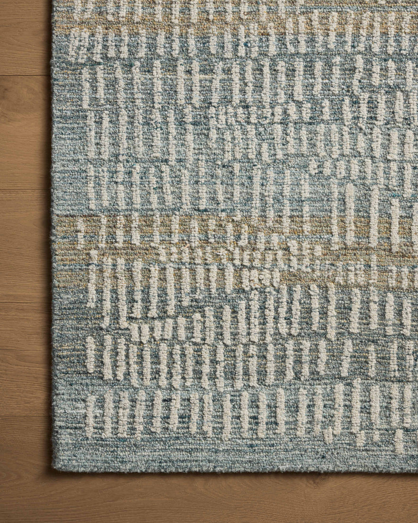 Elias Rug 02 | Ocean / Oatmeal