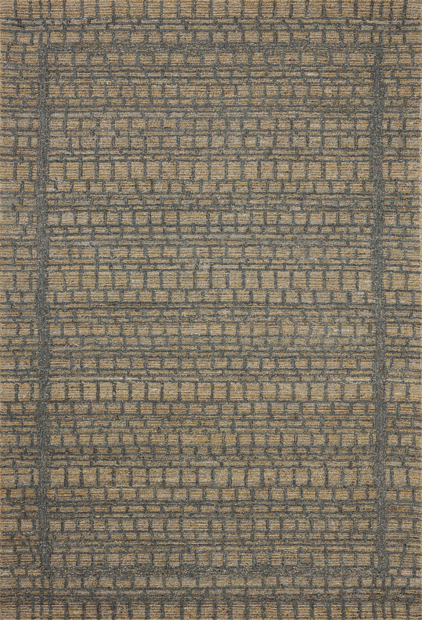 Elias Rug 05 | Wheat / Charcoal