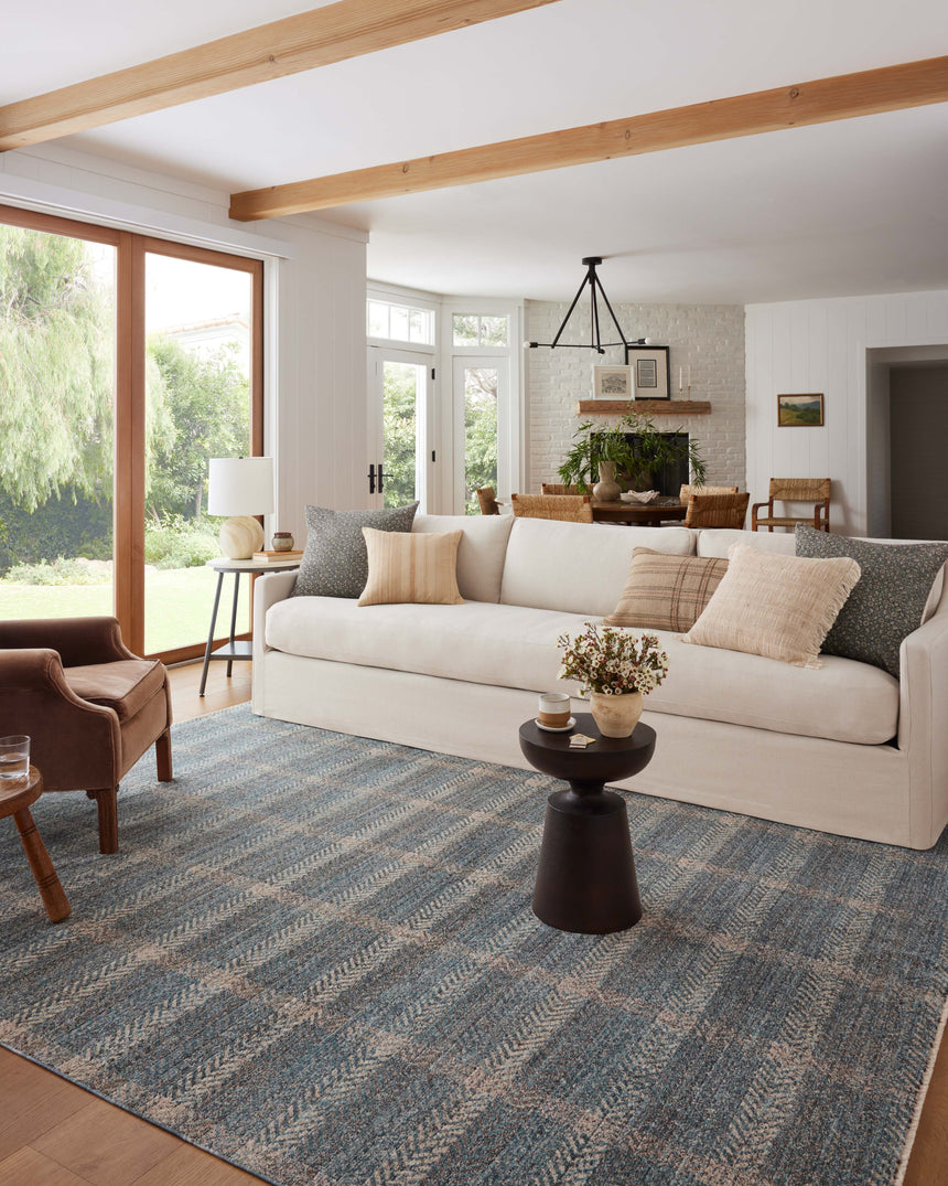 Ember Rug 03 | Blue / Beige
