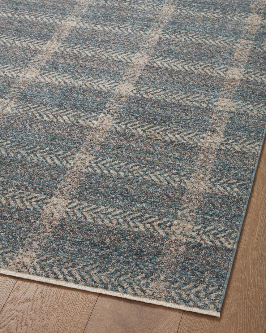 Ember Rug 03 | Blue / Beige