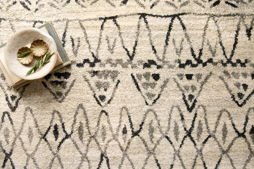 Emory Rug 09 | Heather Gray / Black