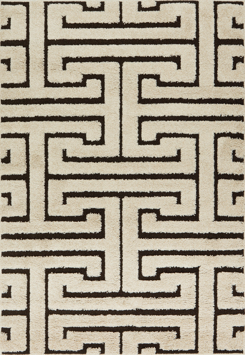 Enchant Rug 28 | Ivory / Dark Brown