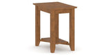 Canadel Accent Rectangular End Table 2416 in Oak Washed Birch with Matte Finish, three-quarter view