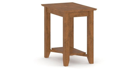 Canadel Accent Rectangular End Table 2416 in Oak Washed Birch with Matte Finish, three-quarter view