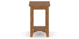 Canadel Accent Rectangular End Table 2416 in Oak Washed Birch with Matte Finish, side view