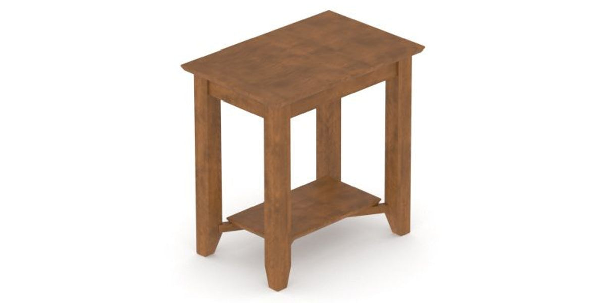 Canadel Accent Rectangular End Table 2416 in Oak Washed Birch with Matte Finish, view from above