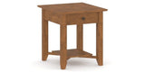 Canadel Accent Rectangular End Table 2422 EJ in Oak Washed, three-quarter view