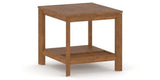 Canadel Accent Rectangular End Table 2422 TM in Oak Washed Birch with Matte Finish, three-quarter view