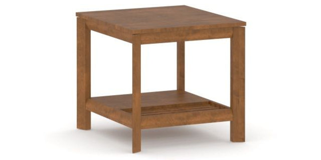 Canadel Accent Rectangular End Table 2422 TM in Oak Washed Birch with Matte Finish, three-quarter view