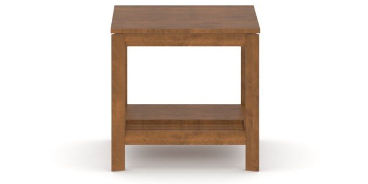 Canadel Accent Rectangular End Table 2422 TM in Oak Washed Birch with Matte Finish, side view