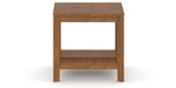 Canadel Accent Rectangular End Table 2422 TM in Oak Washed Birch with Matte Finish, side view