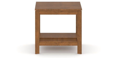 Canadel Accent Rectangular End Table 2422 TM in Oak Washed Birch with Matte Finish, side view
