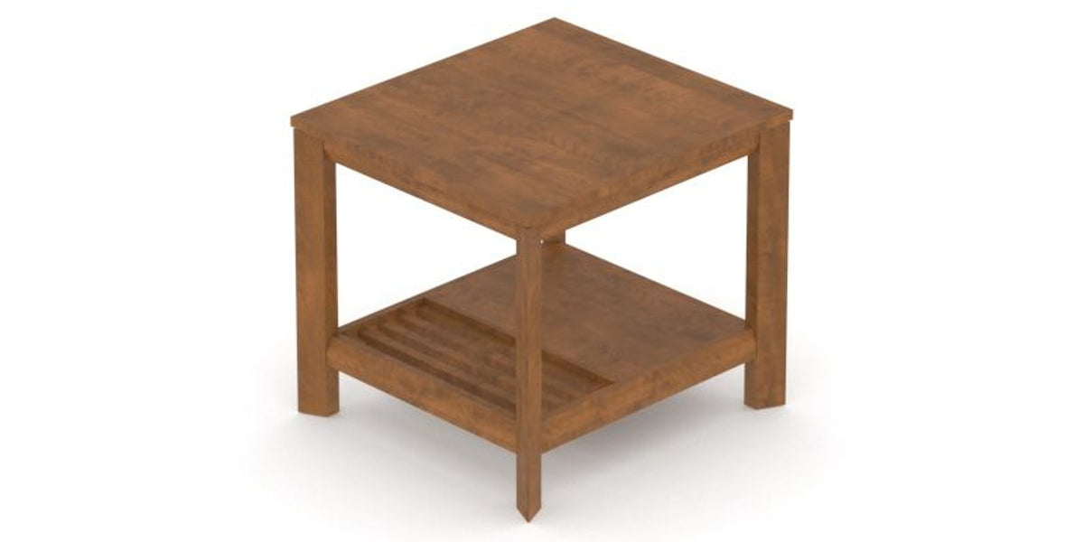Canadel Accent Rectangular End Table 2422 TM in Oak Washed Birch with Matte Finish, view from above