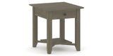 Canadel Accent Rectangular End Table 2422 EJ in 08 Shadow, three-quarter view