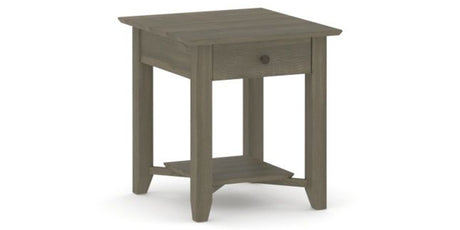 Canadel Accent Rectangular End Table 2422 EJ in 08 Shadow, three-quarter view