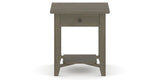 Canadel Accent Rectangular End Table 2422 EJ in 08 Shadow, side view