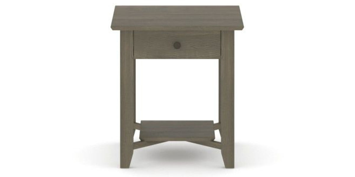 Canadel Accent Rectangular End Table 2422 EJ in 08 Shadow, side view