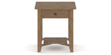 Canadel Accent Rectangular End Table 2422 EJ in 25 Pecan Washed, side view