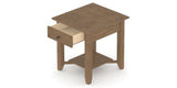 Canadel Accent Rectangular End Table 2422 EJ in 25 Pecan Washed, view from above